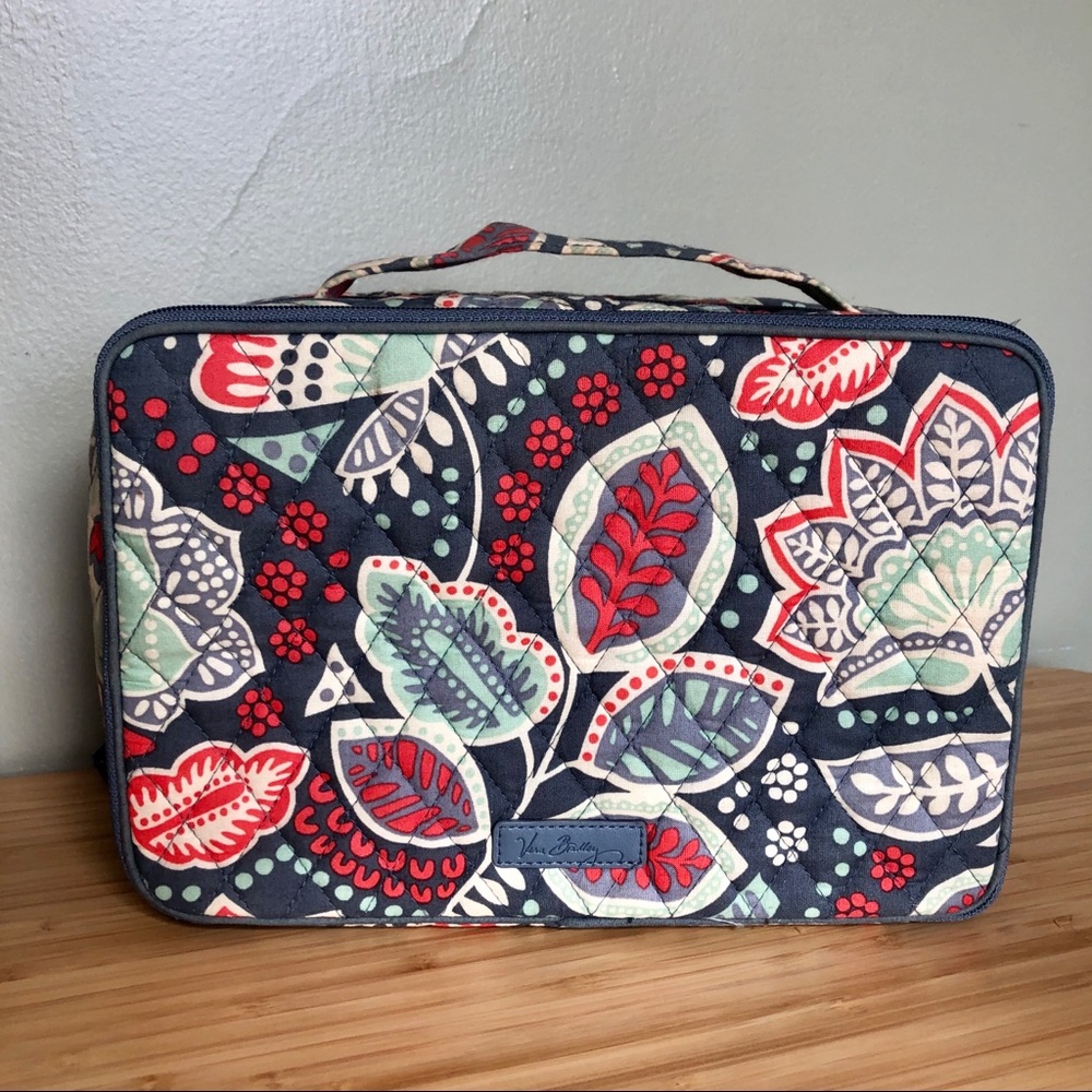 Vera Bradley Large Blush & Brush Make-up Case